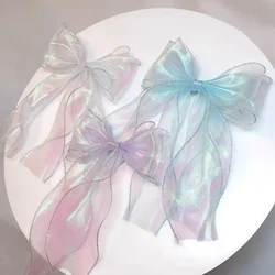 Fantasie Visstaartgaren Bloemenkunstverpakking Geschenkdoos Decoratief Aurora Kleurrijk Lint, Diy Kleding Naaibenodigdheden, 4Cm * 9M