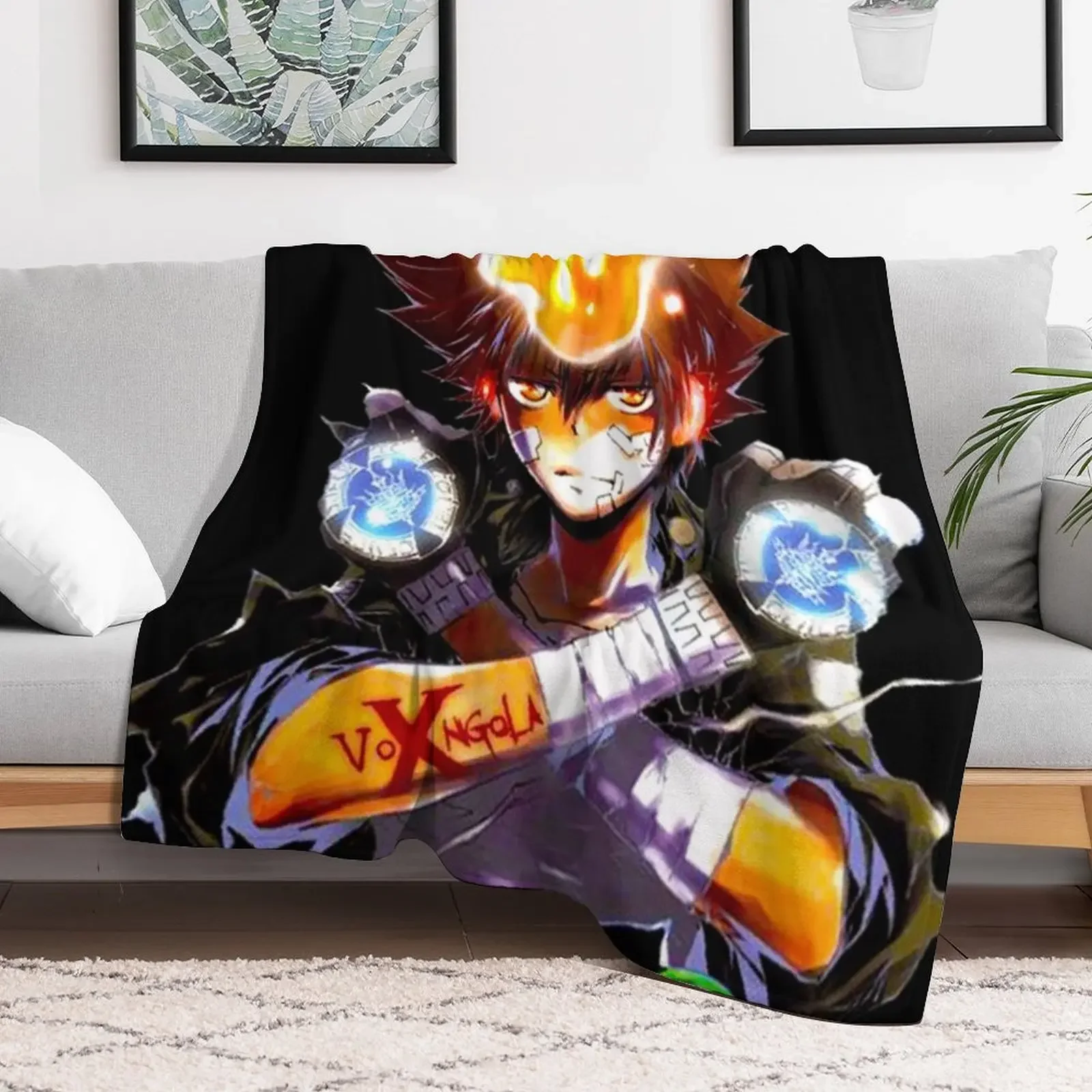 Katekyo Hitman Reborn Tsunayoshi Sawada Throw Blanket Luxury Vintage Blankets