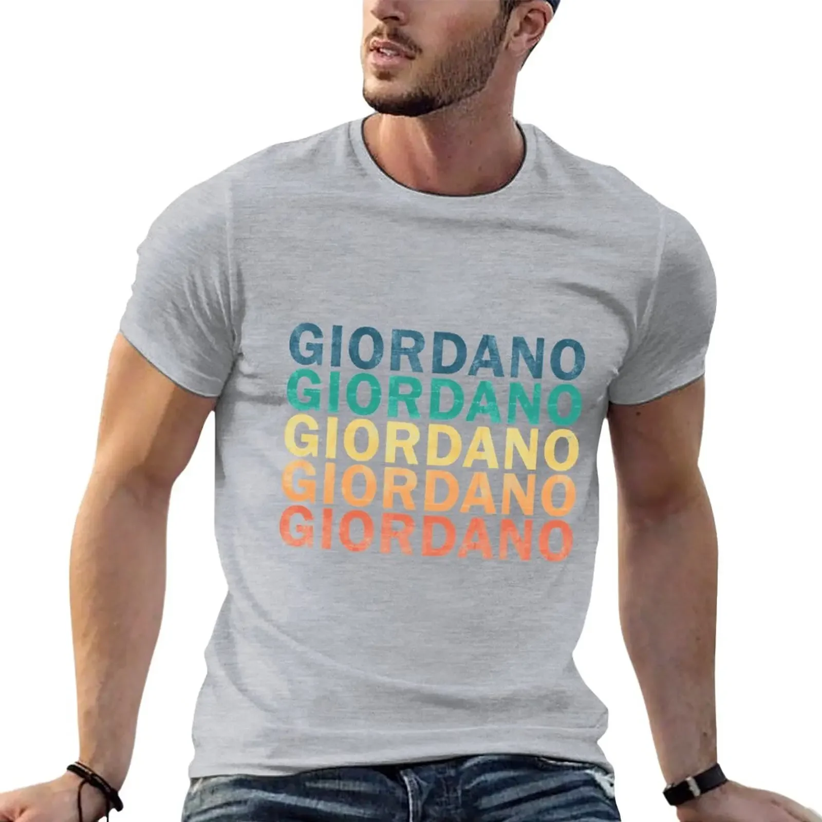 Name T Shirt Giordano Vintage Retro Giordano Name Gift Item Tee T-Shirt t-shirt men clothings summer cotton hot graphic t shirts