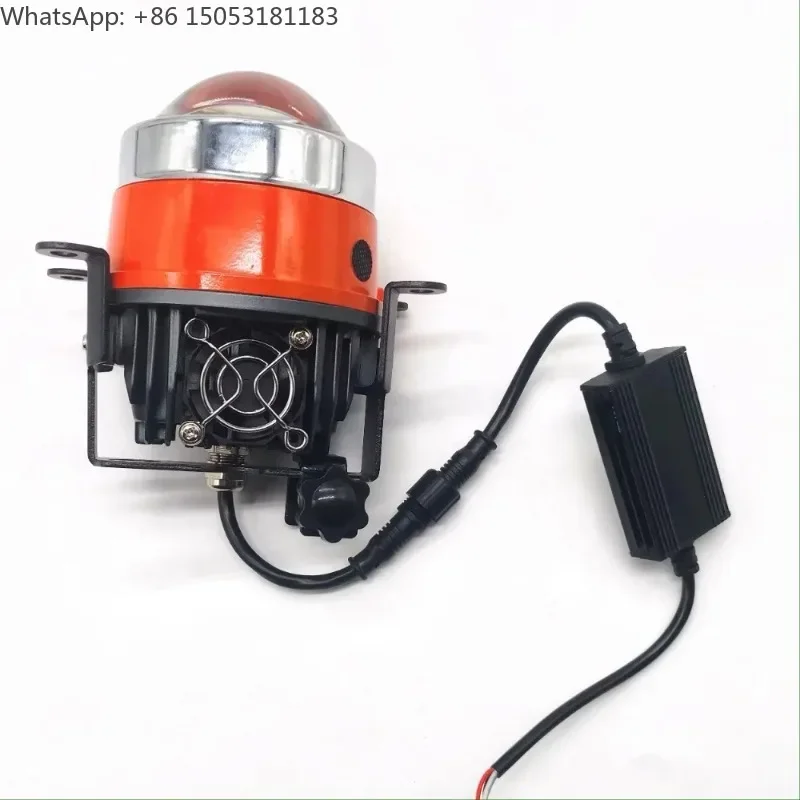 150W Universal Bi-LED Projector Lens Fog Light Kit, 3 LED Fog Lamp with Driver, Automotive BiLED Fog Light Assembly