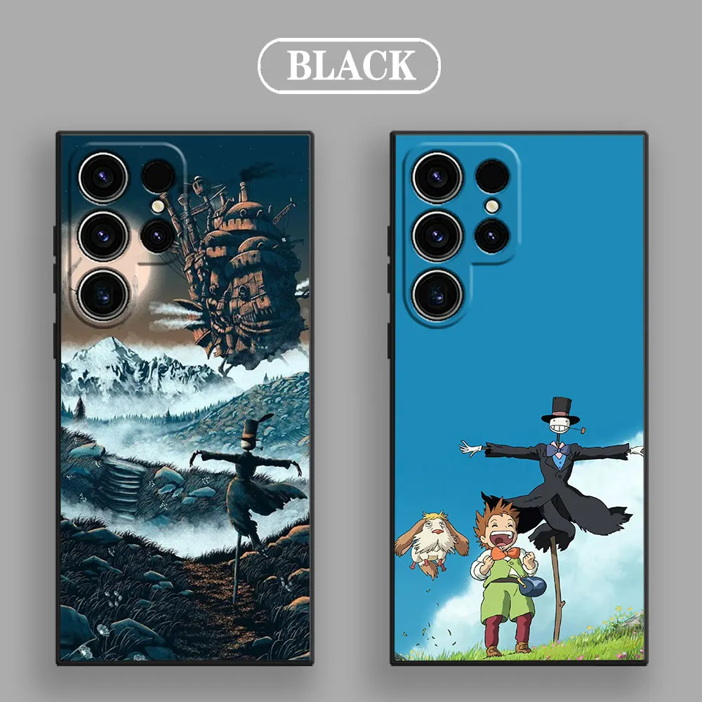 حافظة لهاتف سامسونج جالاكسي S25 S24 S23 S20 S21 FE S22 Ultra S10 Plus 5G من Castle Anime Miyazakis S25 Ultra #2