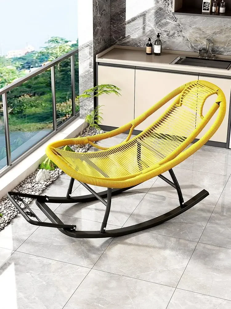 Home Leisure Rocking Chair Adult Nap Indoor Color Balcony Rattan Chair