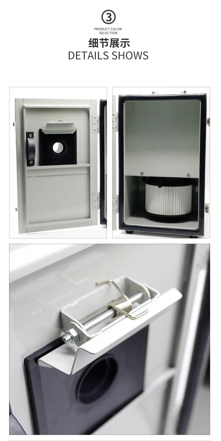 Mobiele draagbare laboratoriumstofzuiger Stofreiniger Lab Stofafscheider Filter Lab Stofbox