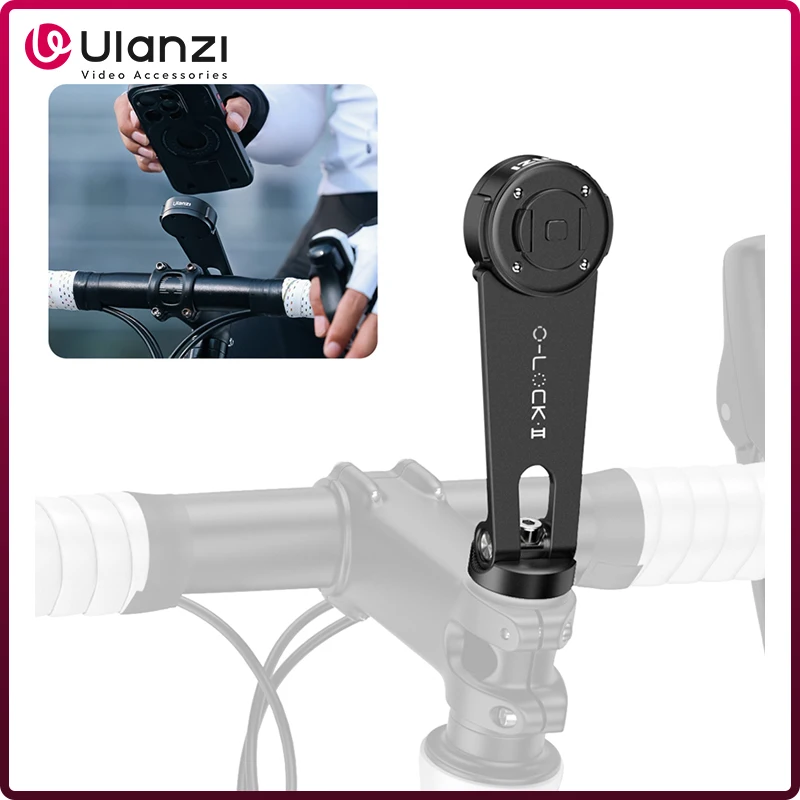 

Ulanzi O-LOCK Ⅱ Bicycle Stem Mount Phone Holder Tilt 90° Quick-Release System for iPhone 15 14 Pro Max Vlogging Riding