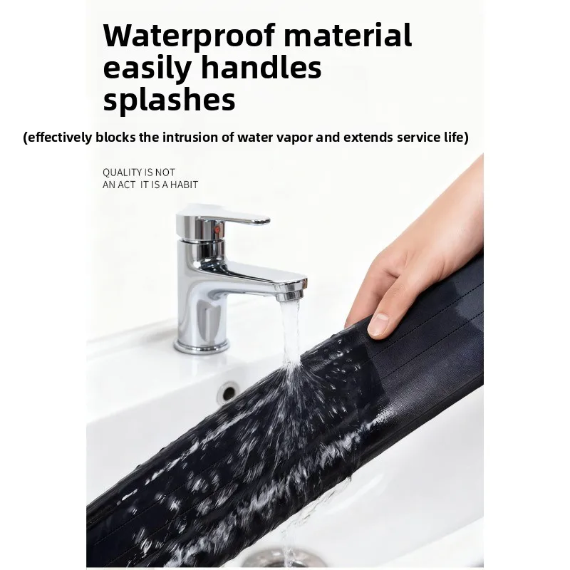 شريط عزل سفلي للباب مقاوم للماء من قماش أكسفورد، فجوة باب غرفة النوم مقاومة للرياح، عازلة للصوت، عازلة للحرارة #4