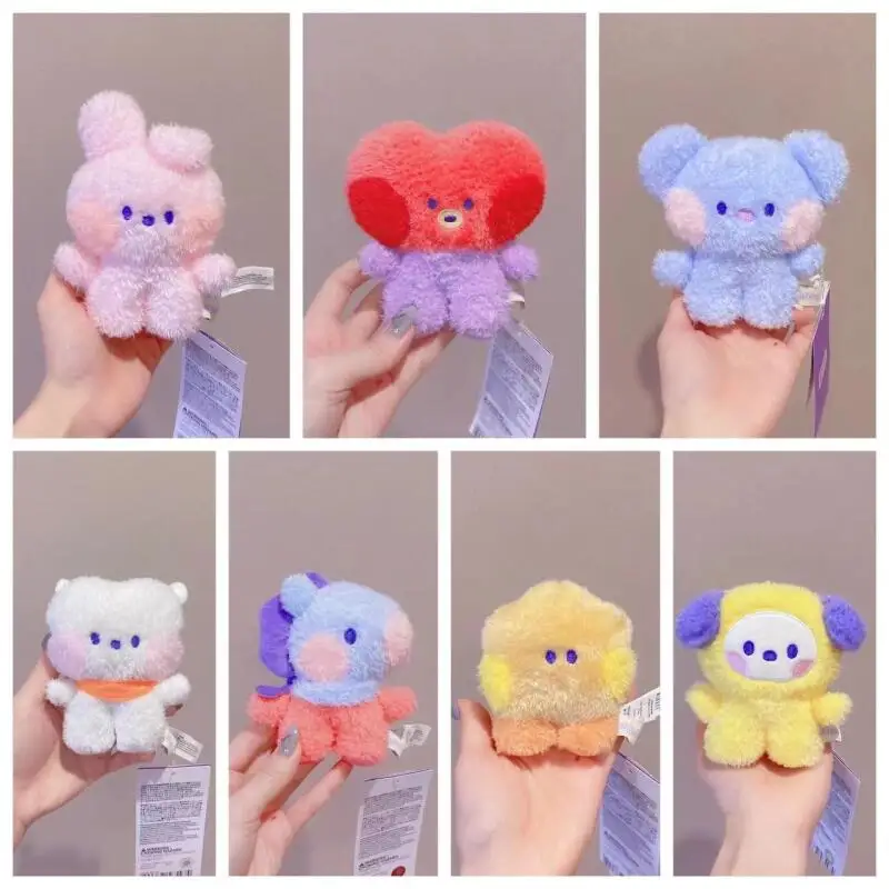 Anime New CHIMMY COOKY Plush Toys Fashion Cartoon BT21 Peripheral Plush Doll Backpack Keychain Accessories Gift for Girls