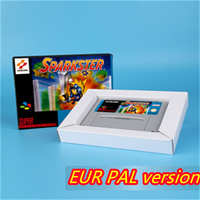 for Sparkster 16bit game card for EUR PAL version SNES video game console