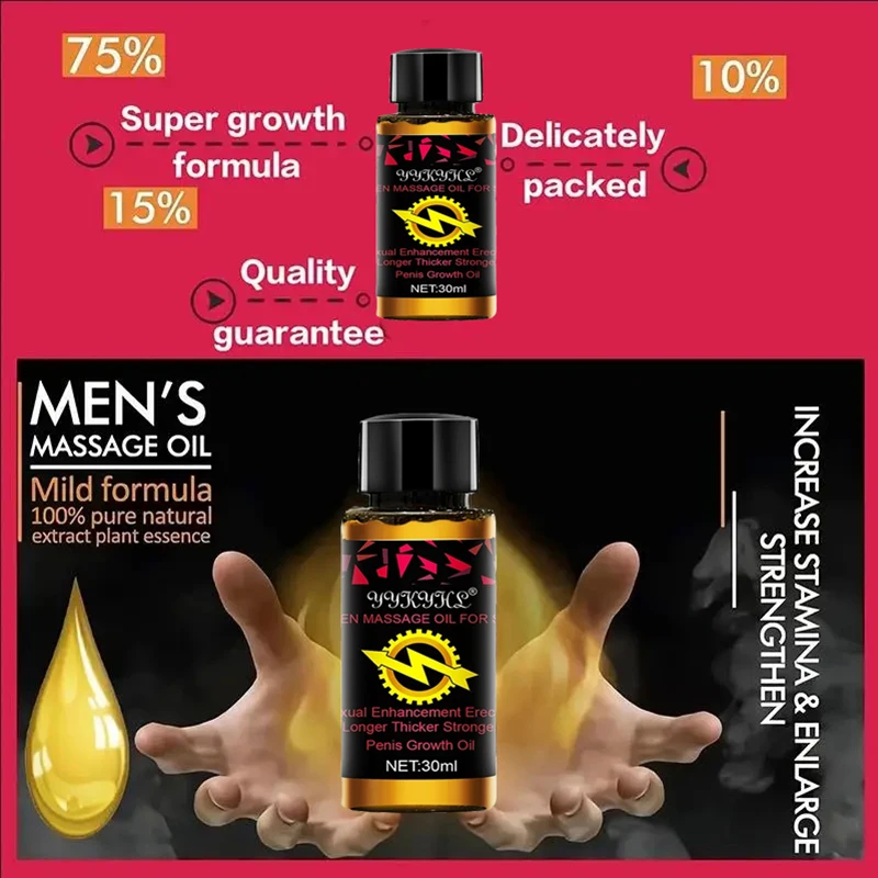 Penis Thickening Growth Enlarge Massage Enlargement Oils Man Big Dick Enlargment Liquid Cock Erection Enhance Men Health Care