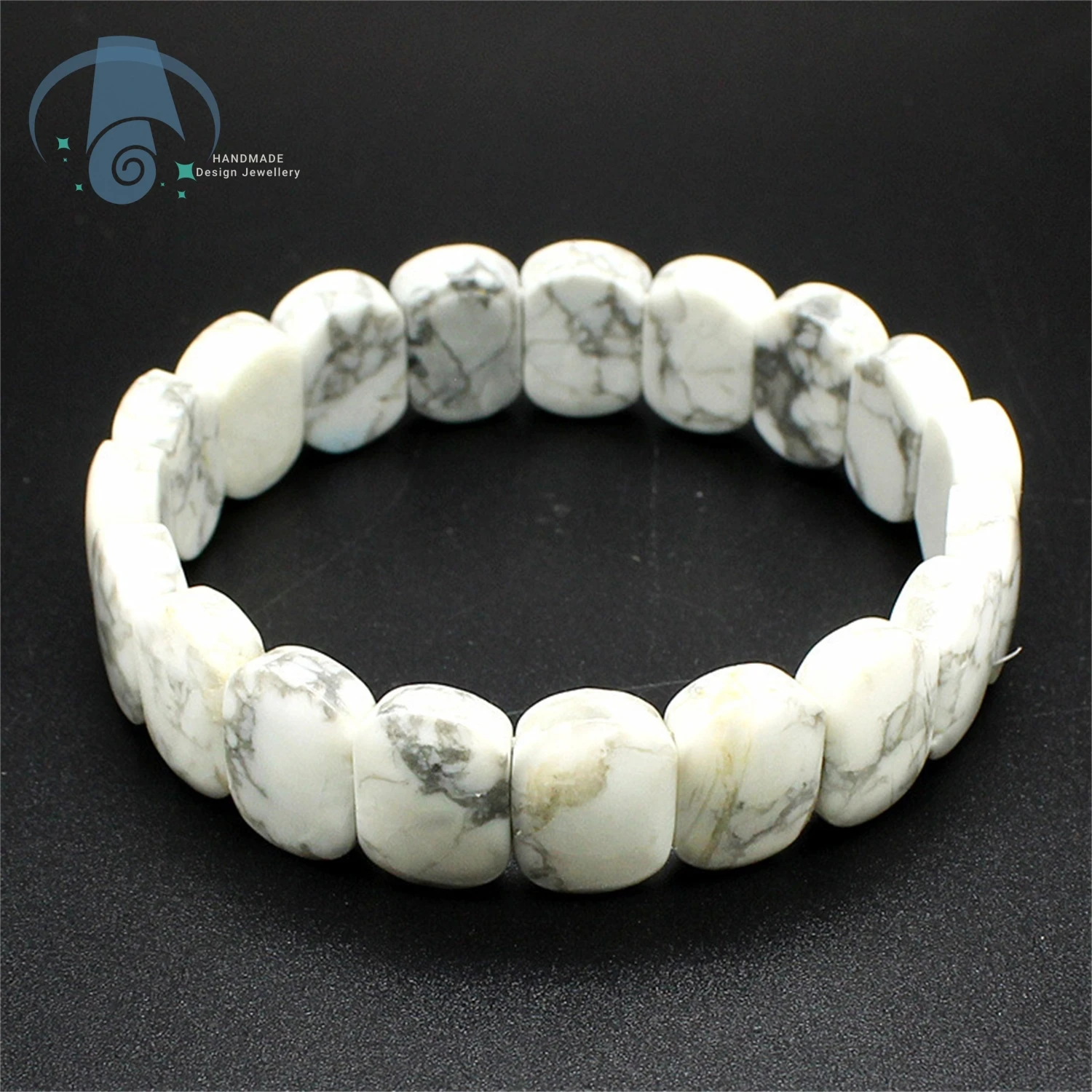 

Natural Stone Irregular Crystal Smooth Surface Slider Bracelet Tiger Eye Indian Agate Beaded Stretchy Handmade Healing Daily Gif