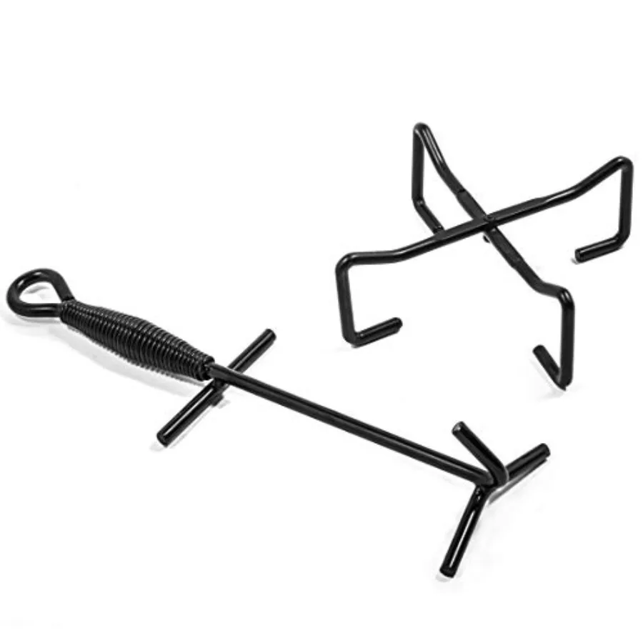 

Camp Cast Iron Dutch Oven Lid Lifter and Folding Finish Camp Dutch Oven Lid Stand can be used as Trivet Lifter and Skillet Hold