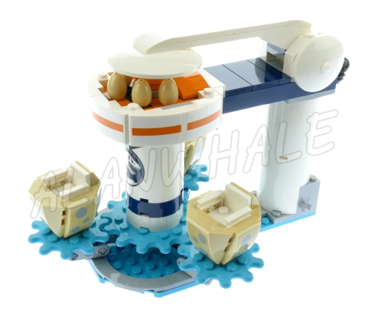 471 peças Jurassic World Triceratops Rampage Dinossauro com cercas, Buggy, Ovo Giratório, Parque 11336, Blocos de Montar Compatíveis com o Modelo