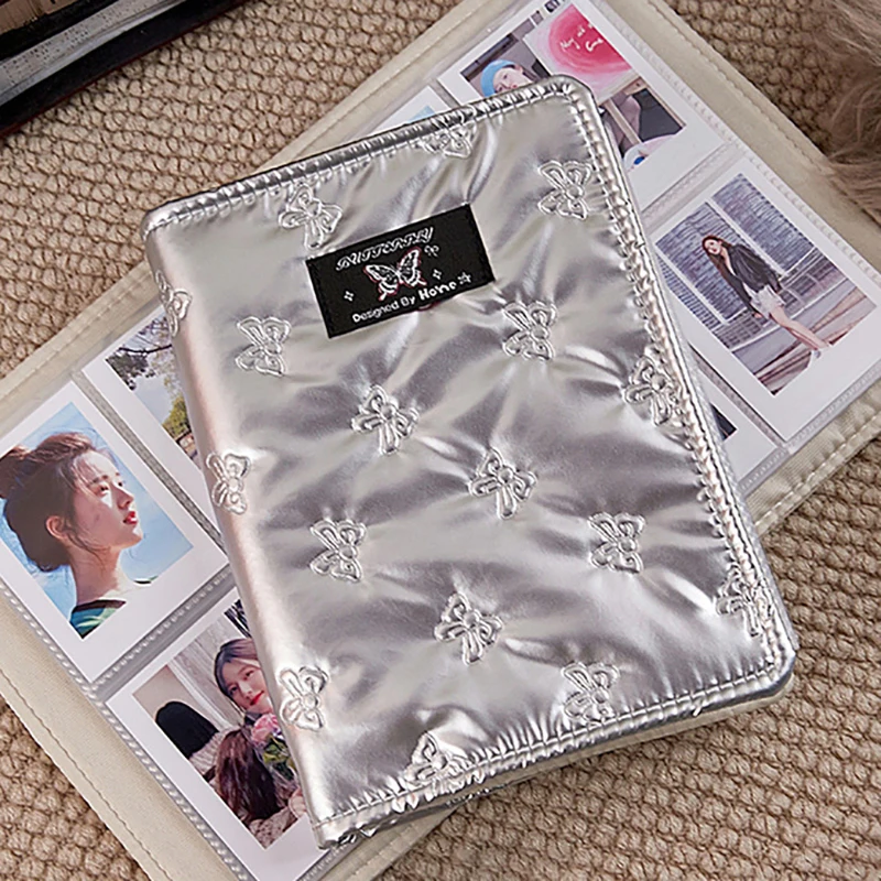 Photocard Binder Book Ribbon Bow Decor Photo Album Collect Book Large Capacity Photocard Holder