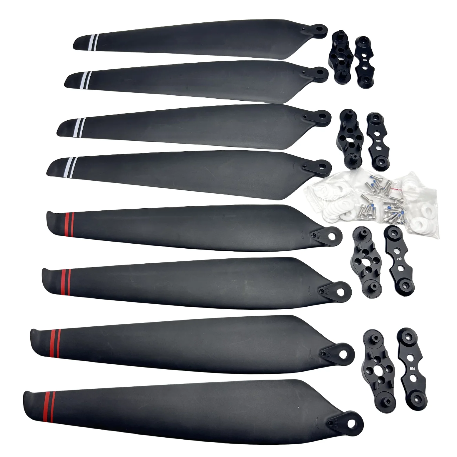 4 PCS P20 (2CW com 2CCW) Hélice dobrável UAV de carbono para Jifei P20