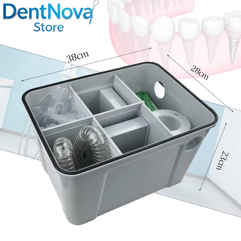 

Dental Gypsum Filter Stone Plaster Trap Sediment Tank Powder Filter for Gypsum Waste Water Lab Easy Clean