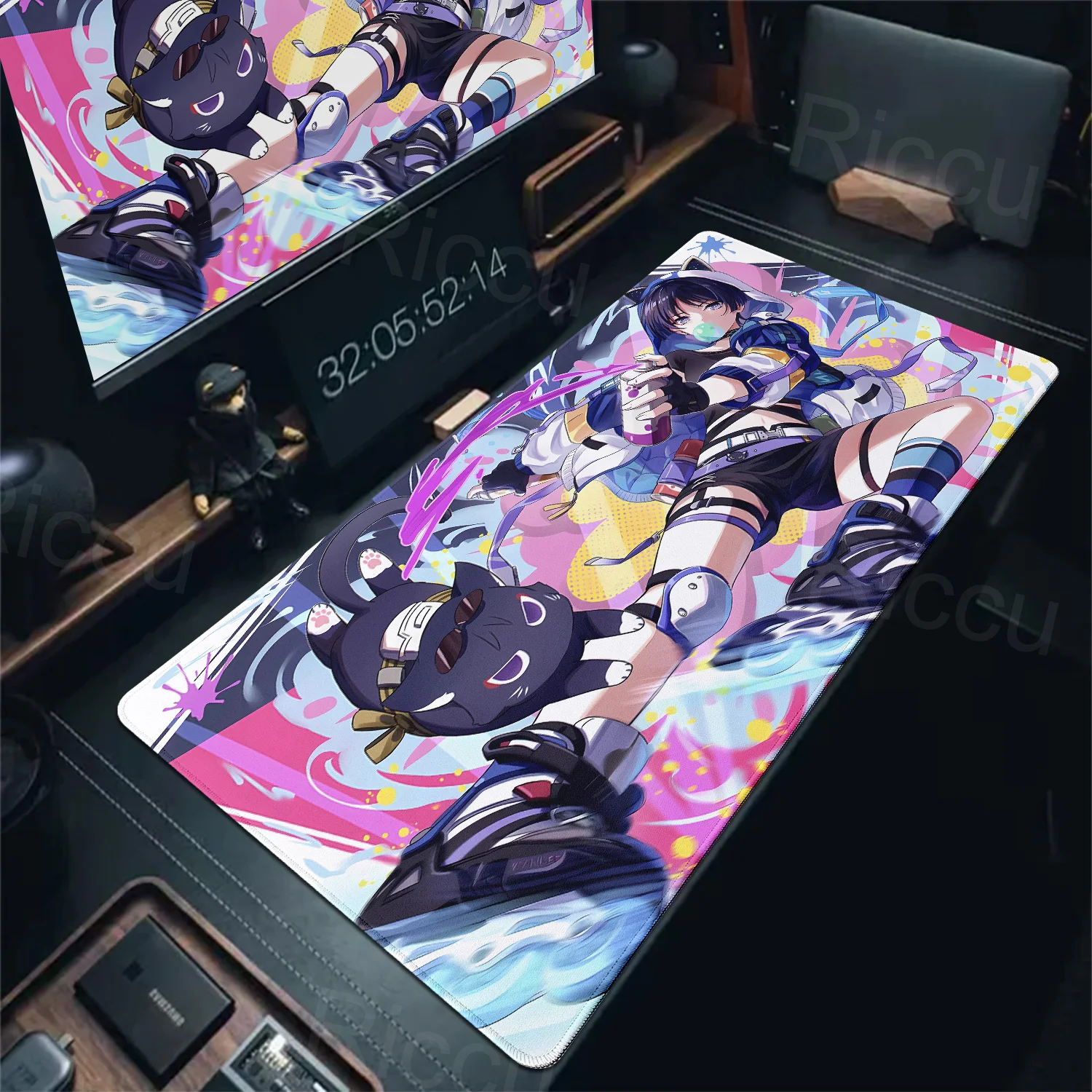 

Cute Graffiti Girls Xxl Mouse Pad Kawaii Anime Boys Mousepad Gamer Gaming Accessories Office Computer Keyboard Deskmat 900x400