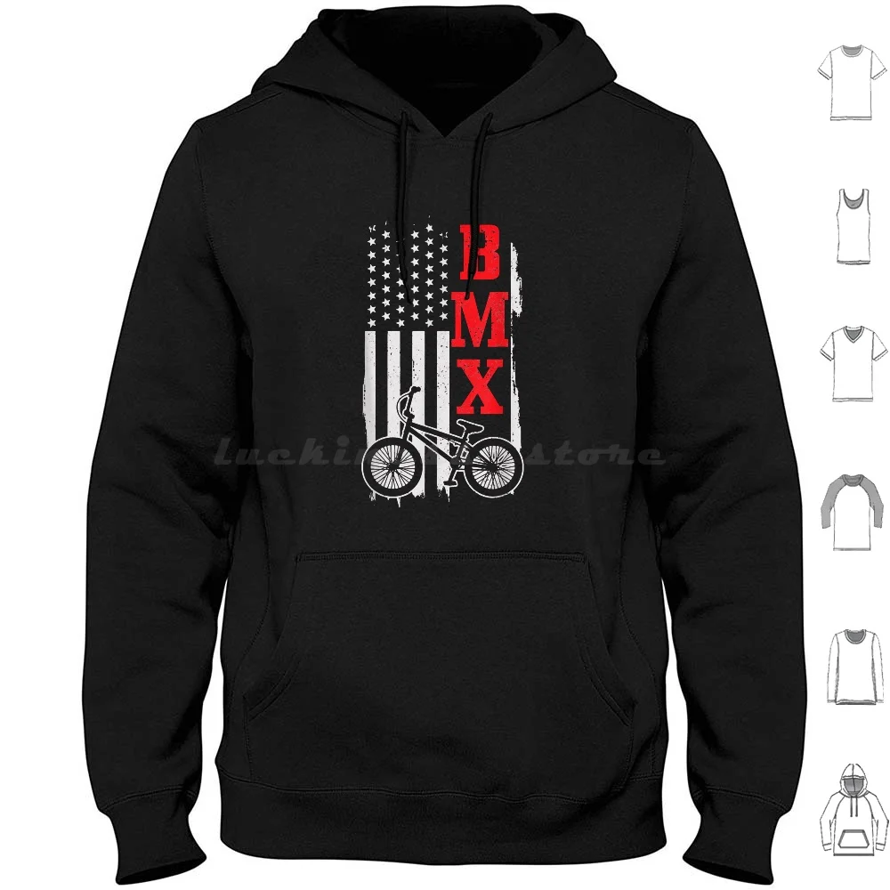 Bmx American Flag Patriotic Bike Gift Men Women Boys Kids T-Shirt Hoodies Long Sleeve Bmx American Flag Patriotic Bike