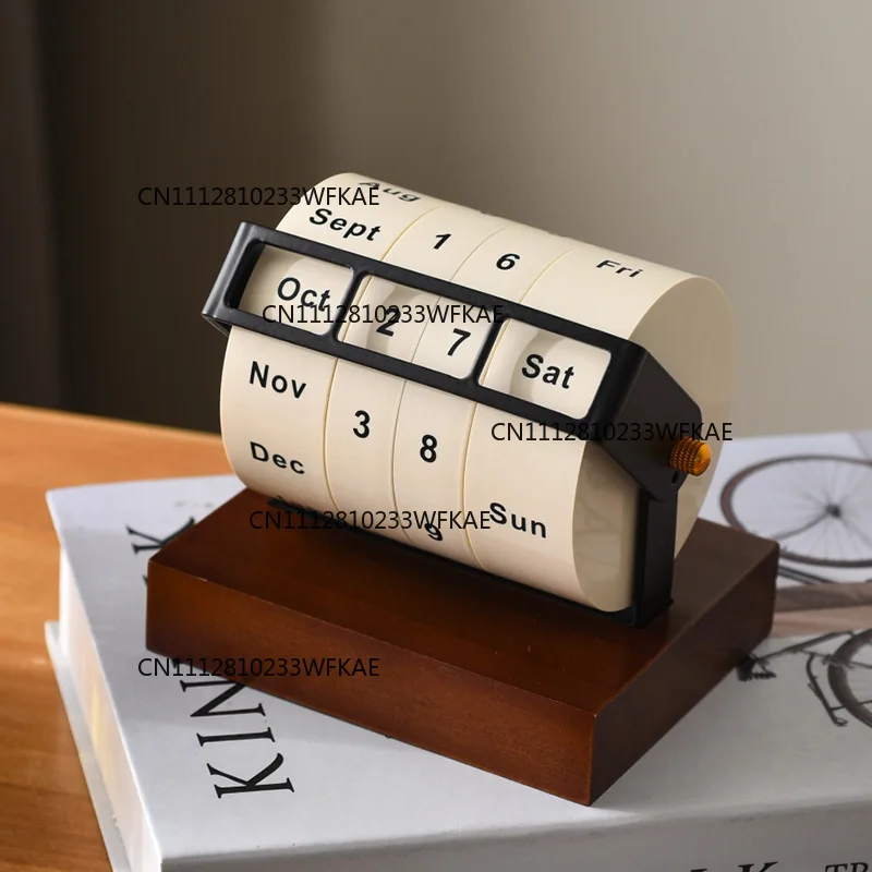Runner perpetual calendar large rotating desk calendar desktop high-end light luxury ornament calendar