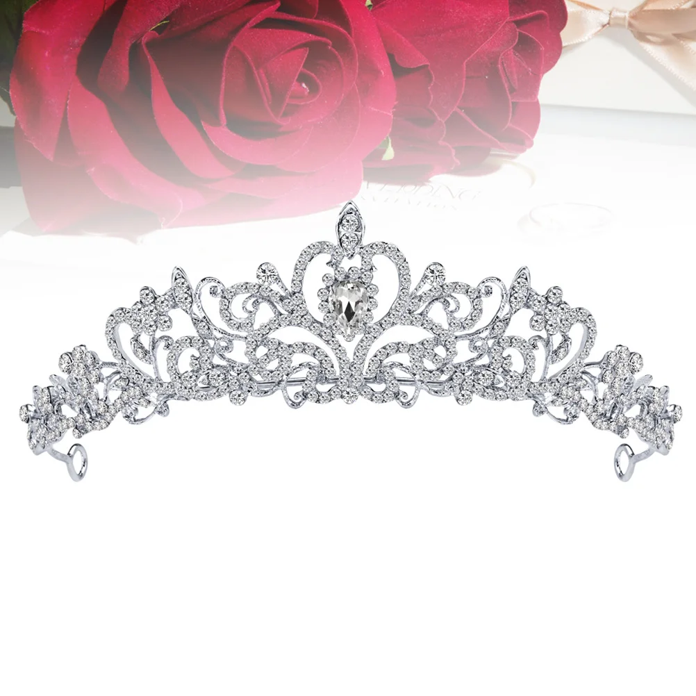 

Tiara Crown Headwear Shiny Crystal Elegant Hairband for Wedding Bridal Party Prom Pageant Valentine's Day Baroque Rhinestones