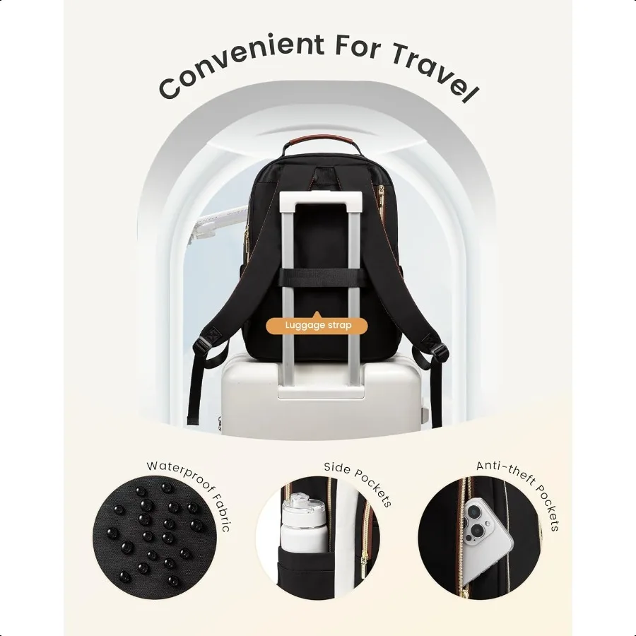 Mochila para laptop para mulheres 15.6 Polegada mochila de trabalho bolsa para professor de volta às aulas mochila para estudante adolescente menina casual persona