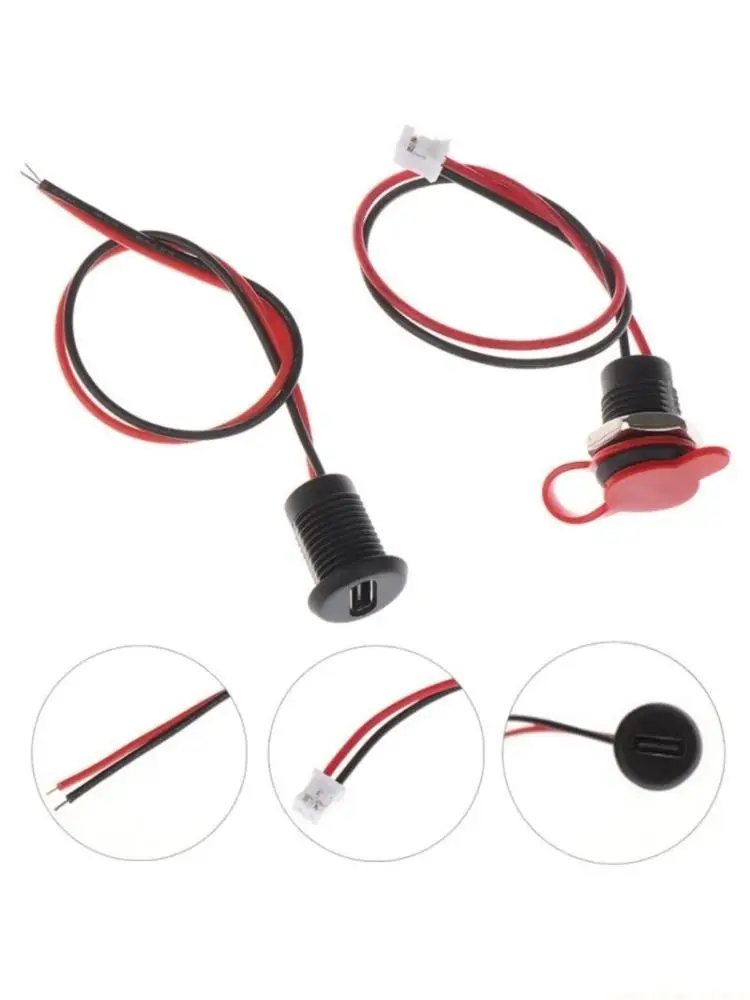 F62C Durability 2Pin TypeC Female Connector Female Socket For Outdoor Industrial Use