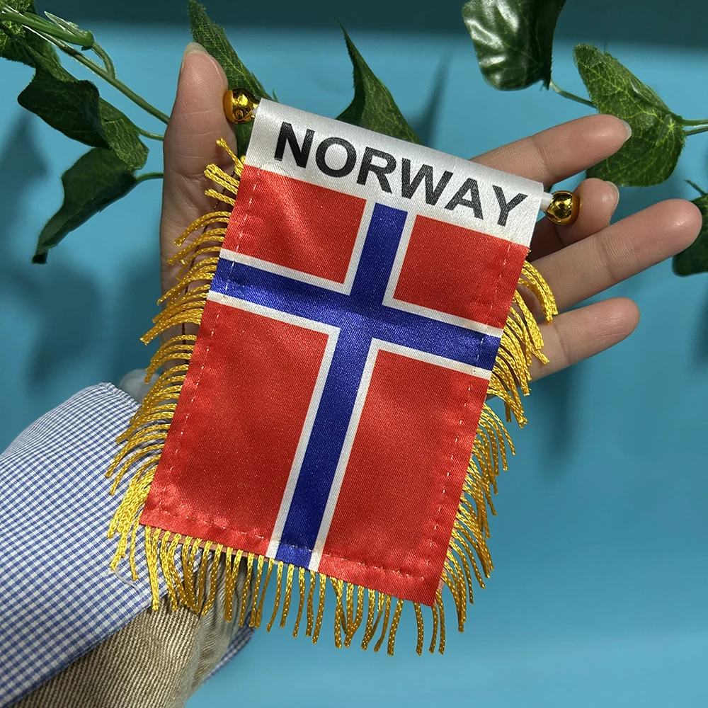 90X150cm Norway Flag Polyester 14x21cm Norway hand flag / string flag / desk flag 8x12cm Norway car flag for Decoration