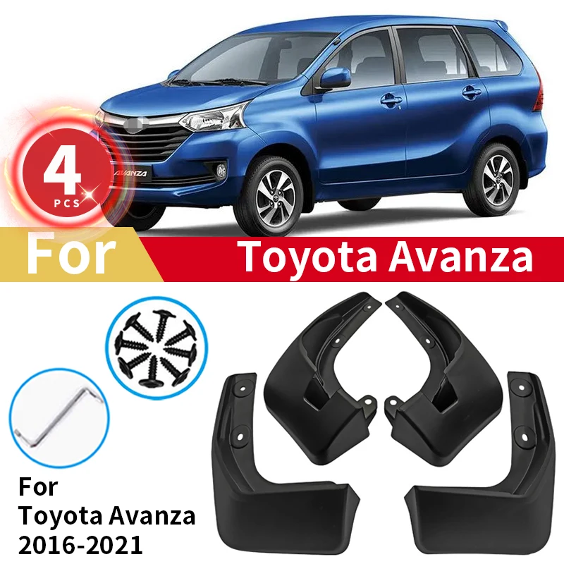 

For Toyota Avanza Mud Flaps 2016 2017 2018 2020 2021 Fender Splash Guards MudFlaps Wheels Front Rear Mudguards Car Accessories