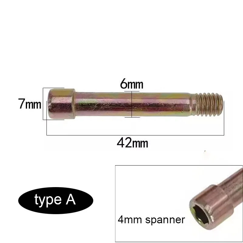 Motorrad-Bremsbelag-Befestigungsschraube für die untere Pumpe M8 M10 M7 Sechskant-Führungsbolzen – Detail 1