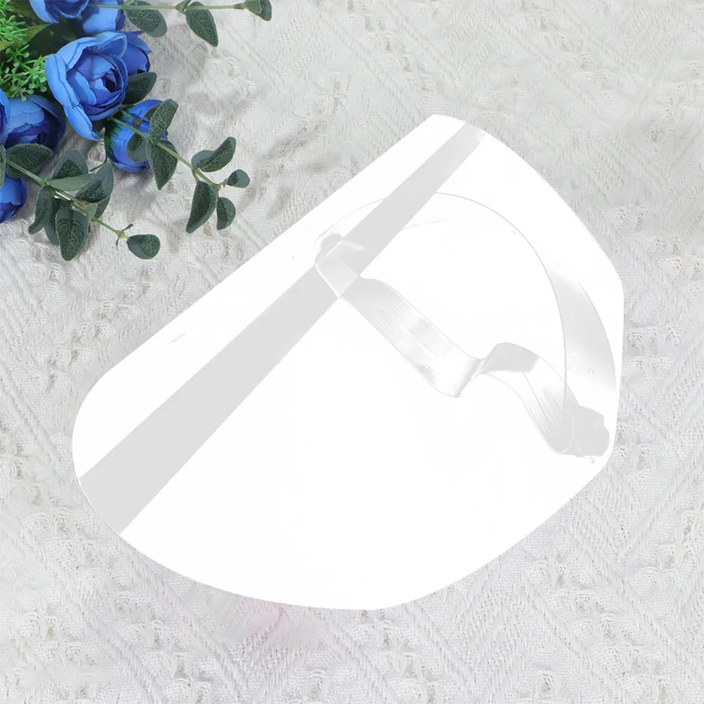 

2Pcs Transparent Protective Face Masks Simple Design Spittle Baffle Anti-Splash Cover for Outdoor Riding Walking Infection
