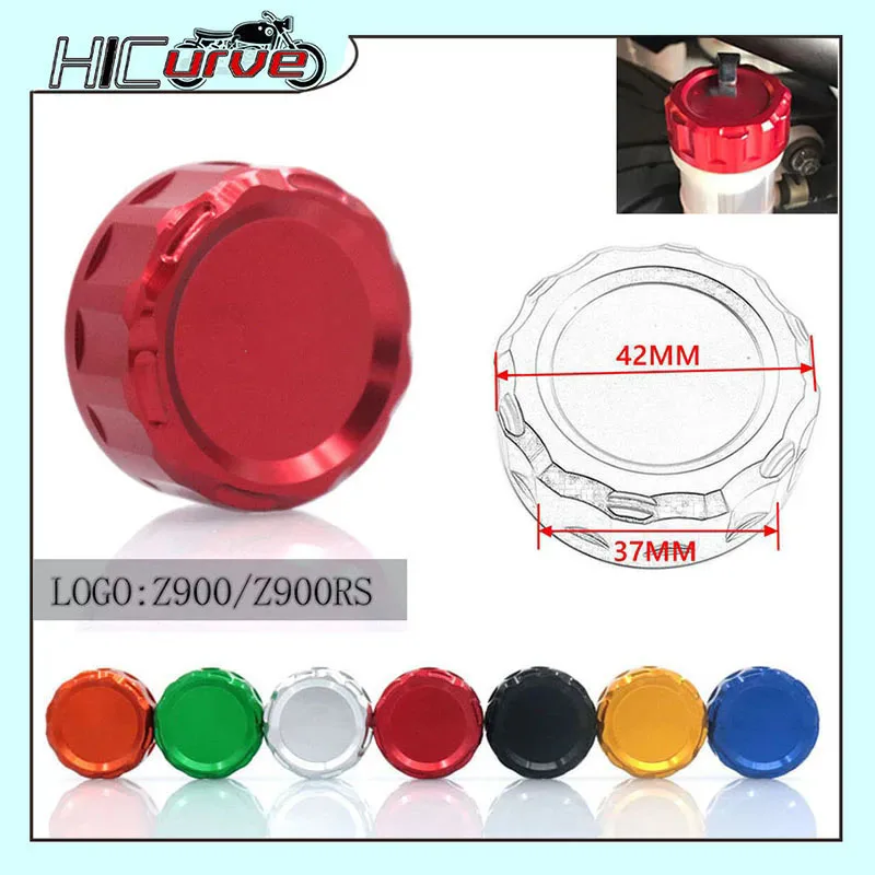 

Motorcycle CNC Aluminum Rear Brake Reservoir Cover Caps Fit For Z900 Z900RS Z 900 RS 900RS 2017-2024 2023 2022 2021 2020