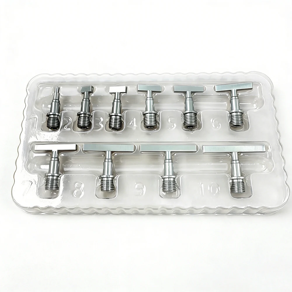 New 10pcs/set Diamond Painting Pen Tips Metal Threaded Replacement Pen Heads Mulit-placer Tips Diamond Embroidery Tool Accessory
