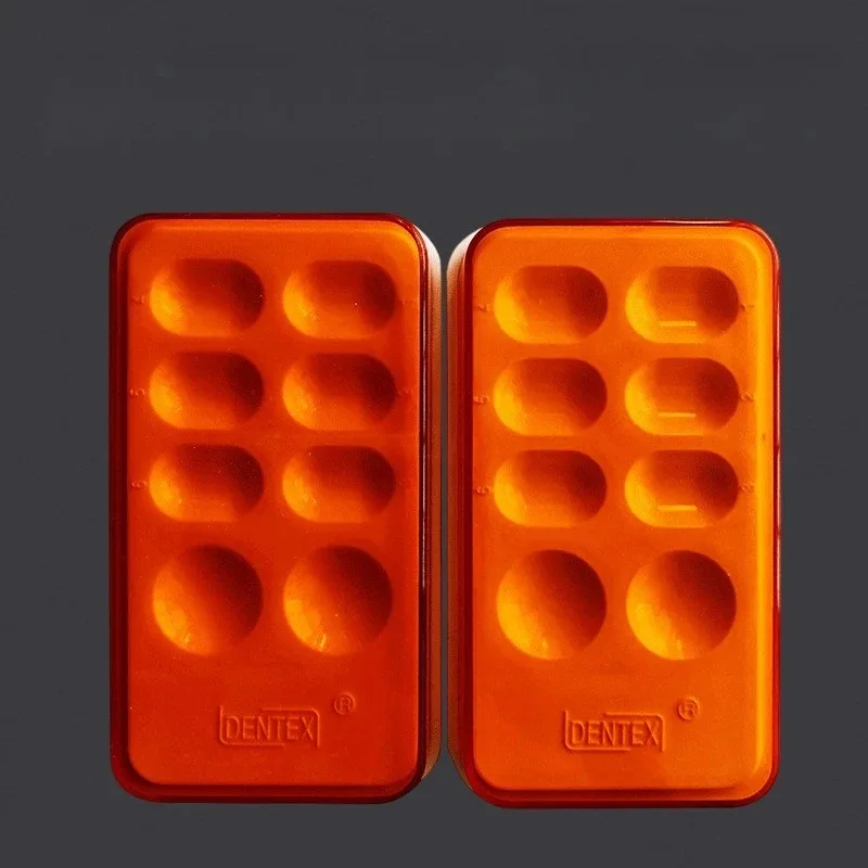 Dental 8-hole Oral Equipment Shading Box Aesthetic Resin Shading Box Dental Department with Lid Placement Box Dental Tools