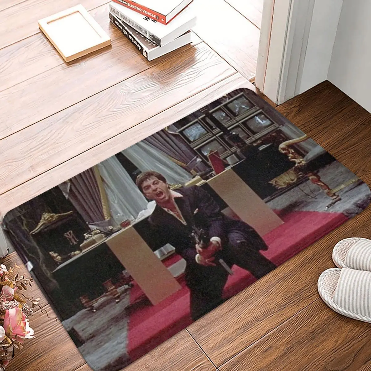 Scarface Little Friend 40x60cm Carpet Polyester Floor Mats Trendy Anti-Slip Indoor