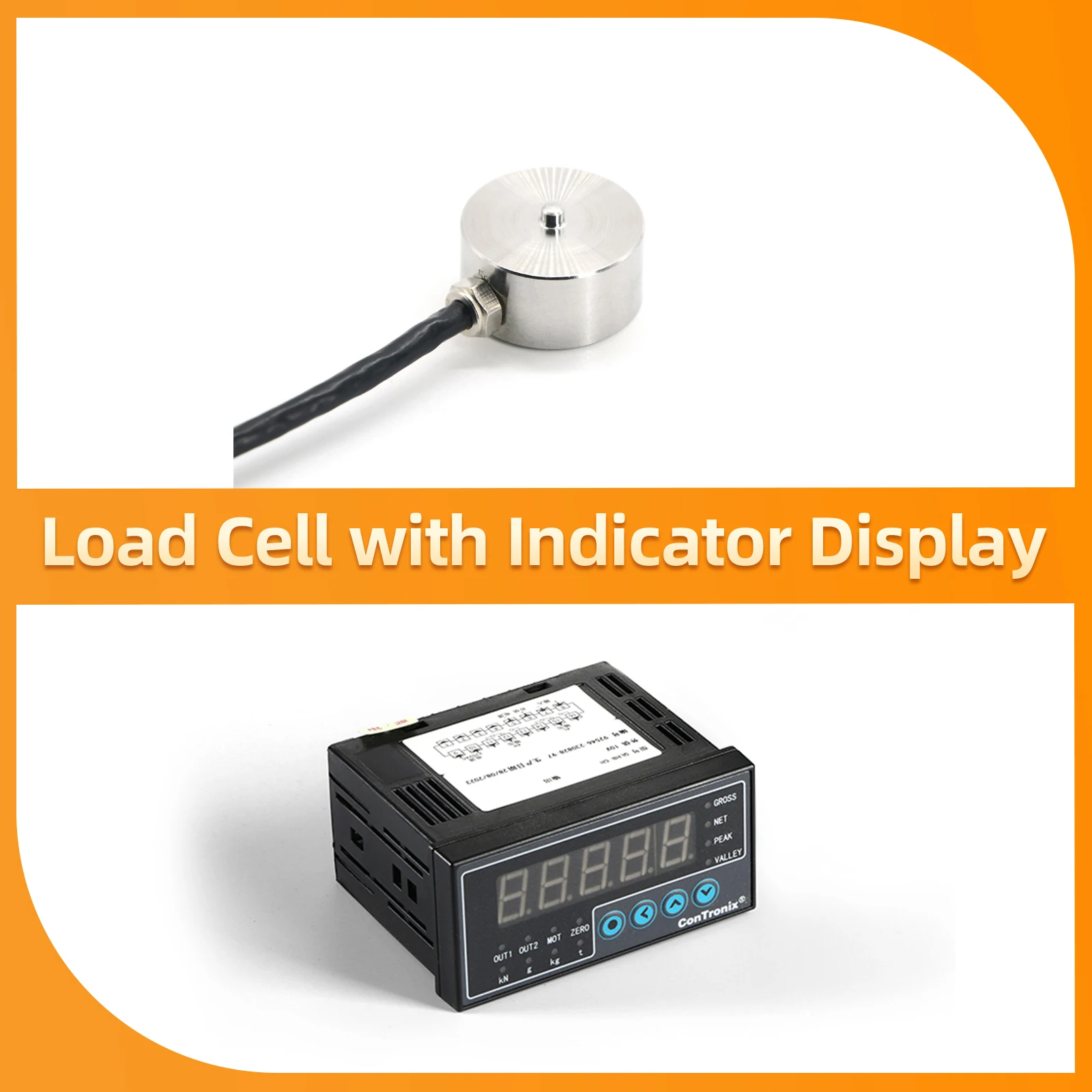 

Micro Load Cell Sensor+Indicator Display Weighing Compression And Tension Sensor 5KG 10KG 20KG 30KG 50KG 100KG 200KG 300KG 500KG