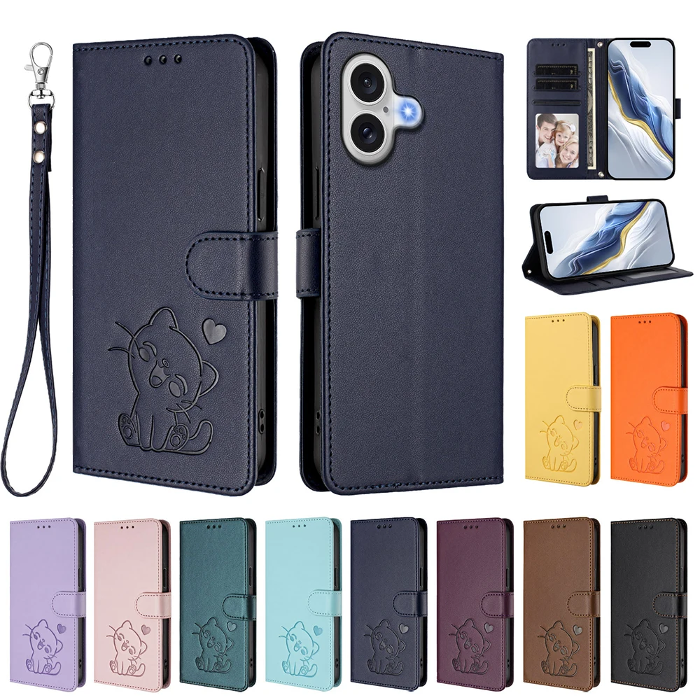 Cute Cat Leather Wa… - image