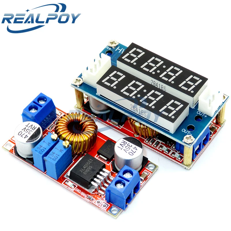 2 in 1 XL4015 5A Adjustable Power CC/CV Step-down Charge Module LED Driver Voltmeter Ammeter Constant current constant voltage