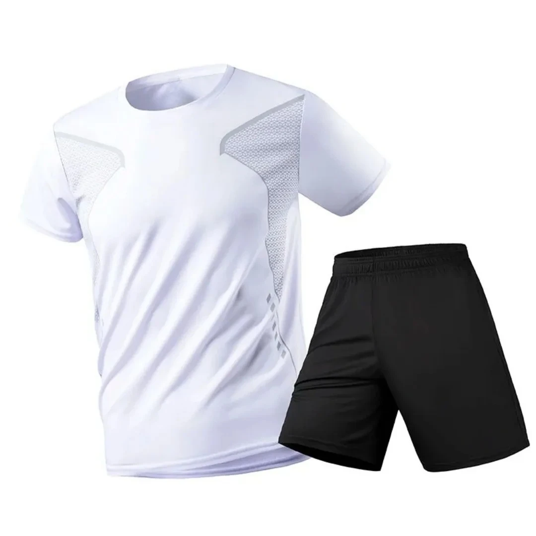 

The New Men's Set for Summer 2025 Quick-drying Breathable Soft and Elastic Outdoor Sports Fashion and Casual Style 3D Printing