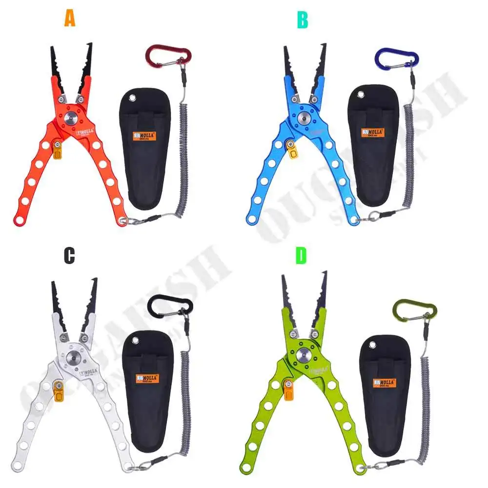 Fishing Pliers Aluminum Alloy Multifunctiona Knot Scissors Line Cutter Hooks Remover Split Ring Accesorios De Pesca Equipment