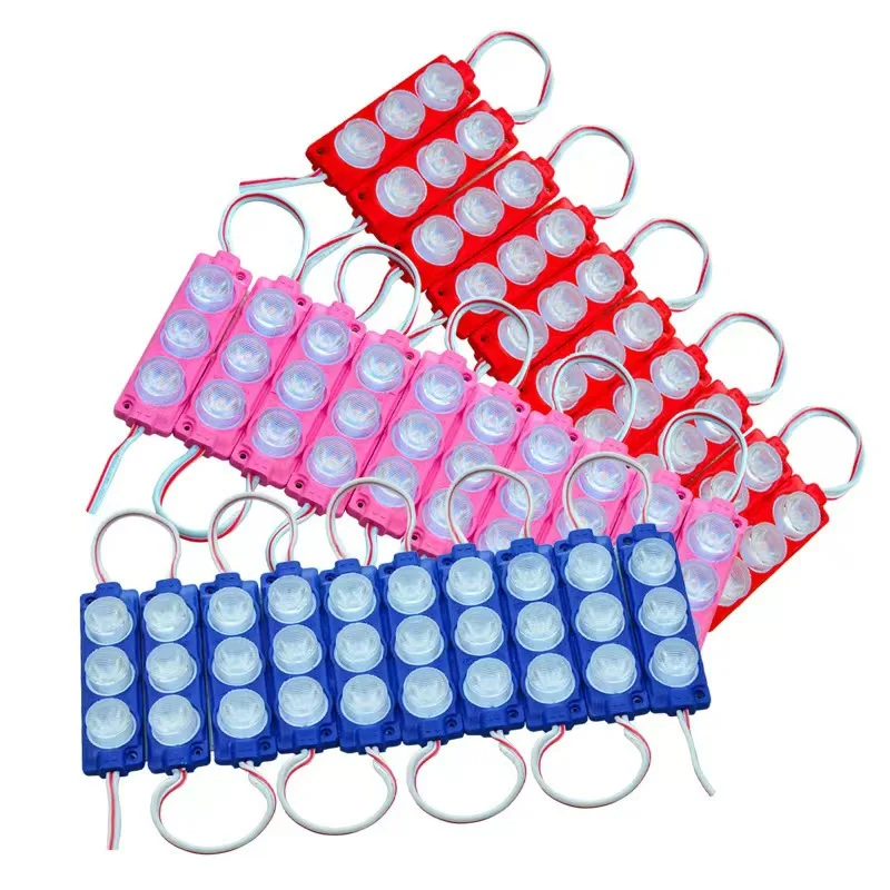 10pcs/lot  injection with lens COB LED module waterproof LED back light backlight for sign channel letter DC12V 3W IP68