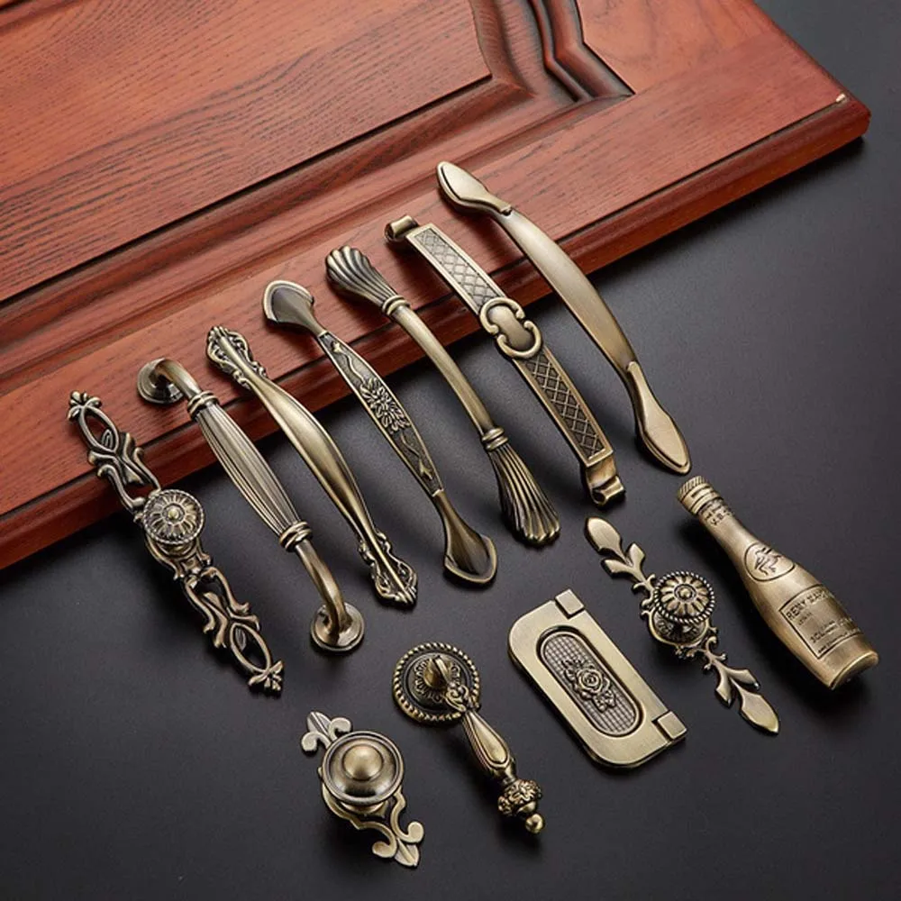 Vintage 1 Pcs Dresser Cabinet Cupboard Door Knobs Furniture Hardware Pull handles Drawer Handles