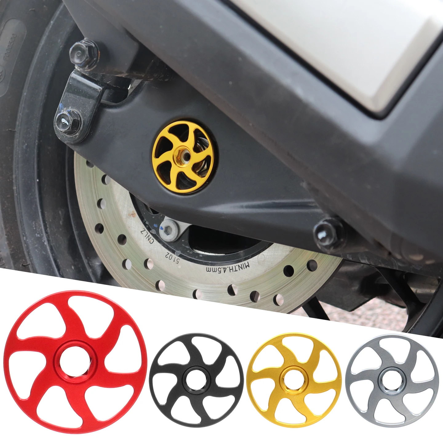 اكسسوارات الدراجات النارية لهوندا ADV350 NSS350 FORZA350 2021-2024 2025 2026 ADV NSS فورزا 350 المحور الخلفي شوكة الجوز غطاء عجلة Axl