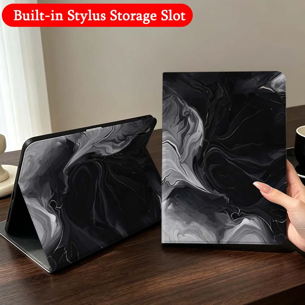 Abstract Art Painting Case For iPad Mini Pro Air 5 6 7 8 9 11 9.7 7.9 10.9 13 12.9 inch Folding Automatic Sleep/Make Tablet
