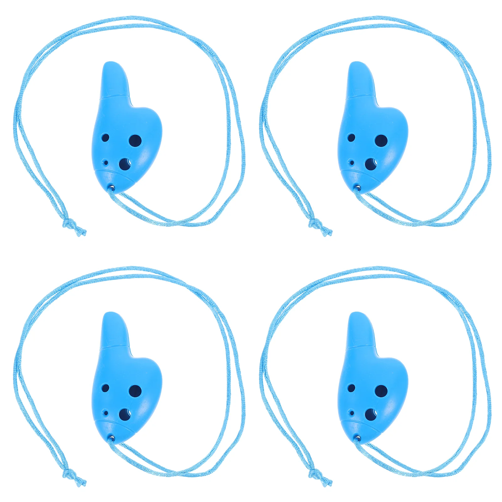 Mini Ocarina 4 pezzi Materiale ABS Strumento musicale per bambini Principiante Facile da imparare Regalo classico portatile per bambini