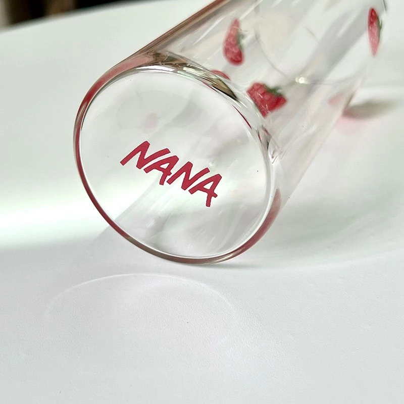 Anime NANA Oosaki Nana Cosplay Wasserglas Erdbeer-Design Hitzebeständige Milchgläser Becher Tumbler Accessoires Requisiten – Detail 3