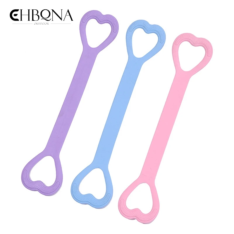 

8-Figure Silicone Resistance Band Arm Back Shoulder Exercise Elastic Rope Yoga Stretching Fitness Band