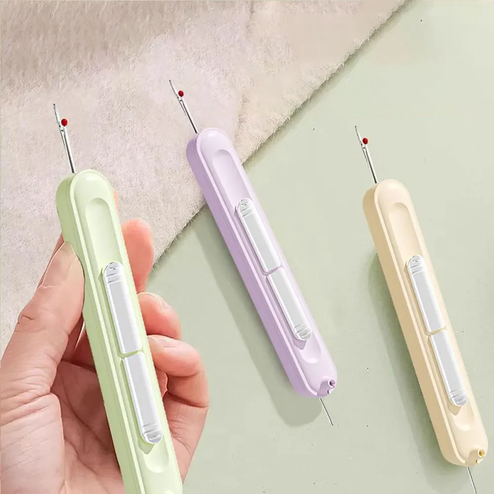 Threading needle threader elderly hand sewing special tools for home use multifunctional picking thread remover