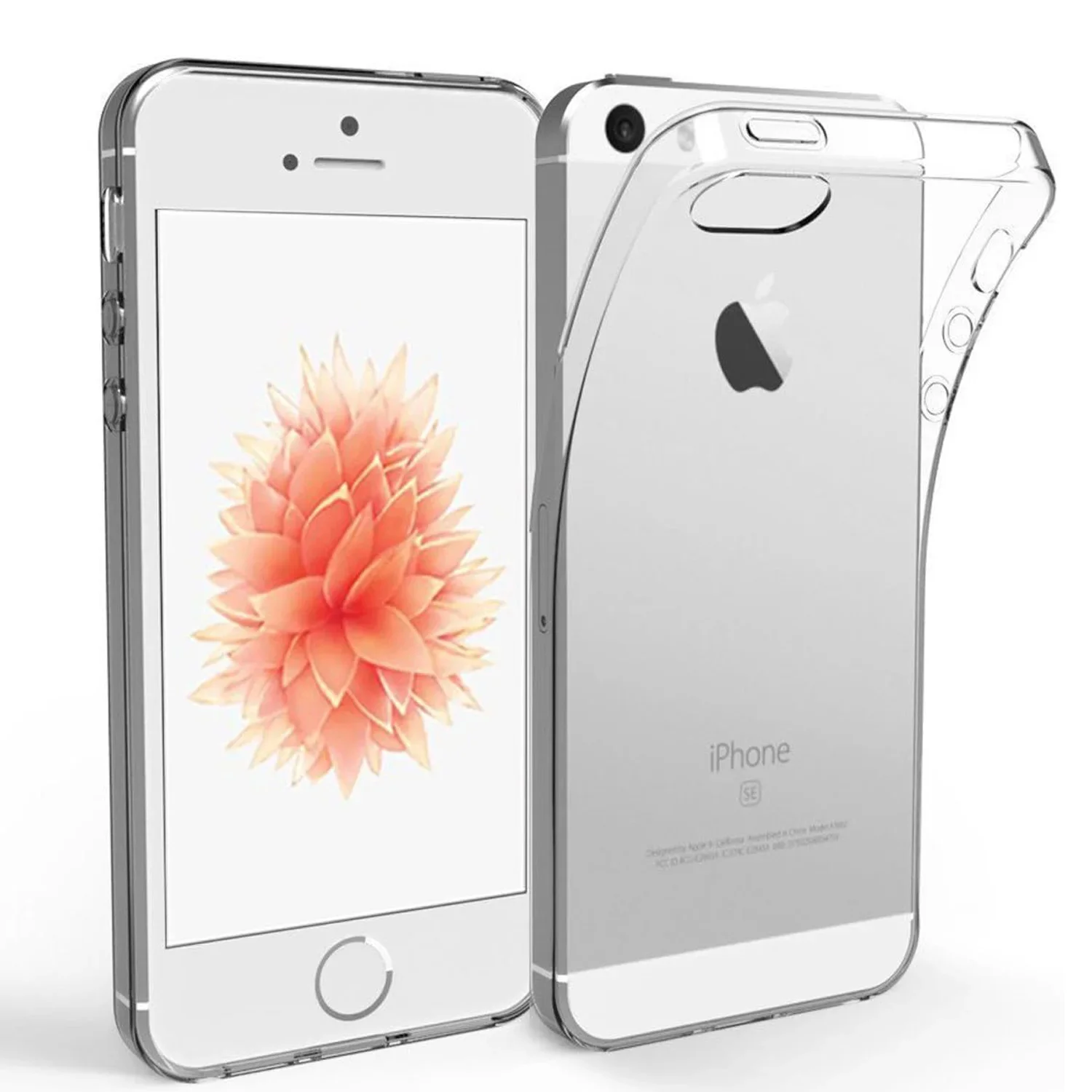 Para iphone 5 caso claro silicone macio tpu capa para iphone 5S se 2016 se 2020 se 2022 iphone 6 7 iphone 8 transparente coque