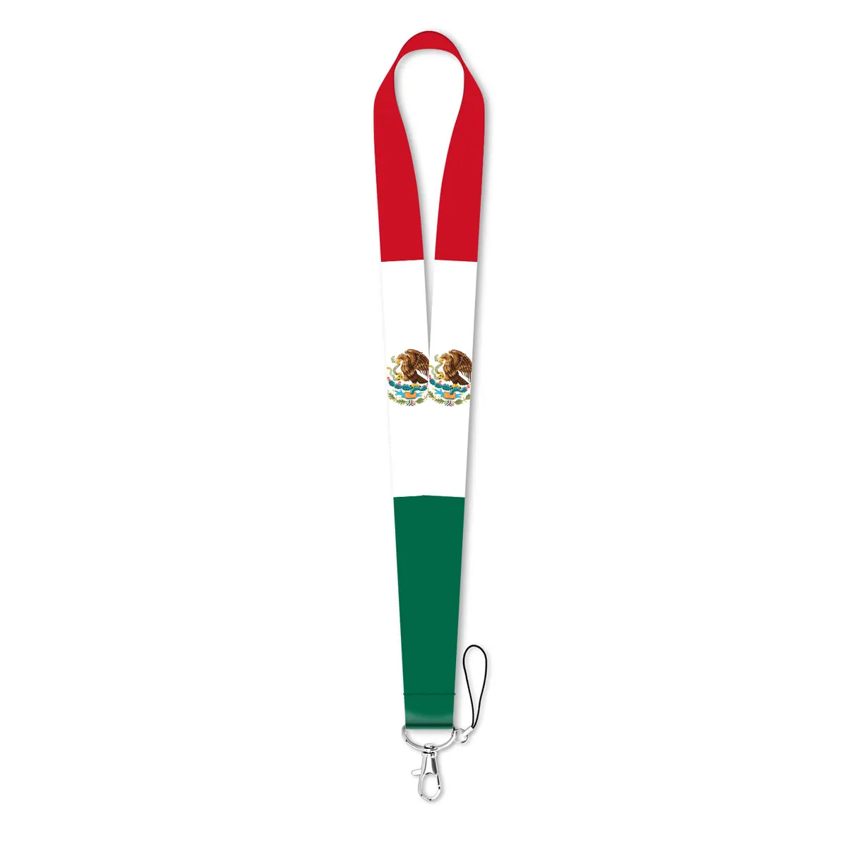 Mexican Flag Credential Holder Keychain Lanyards for Keys Neck Strap ID Card Gym Phone Straps USB Badge Holder DIY Hang Rope