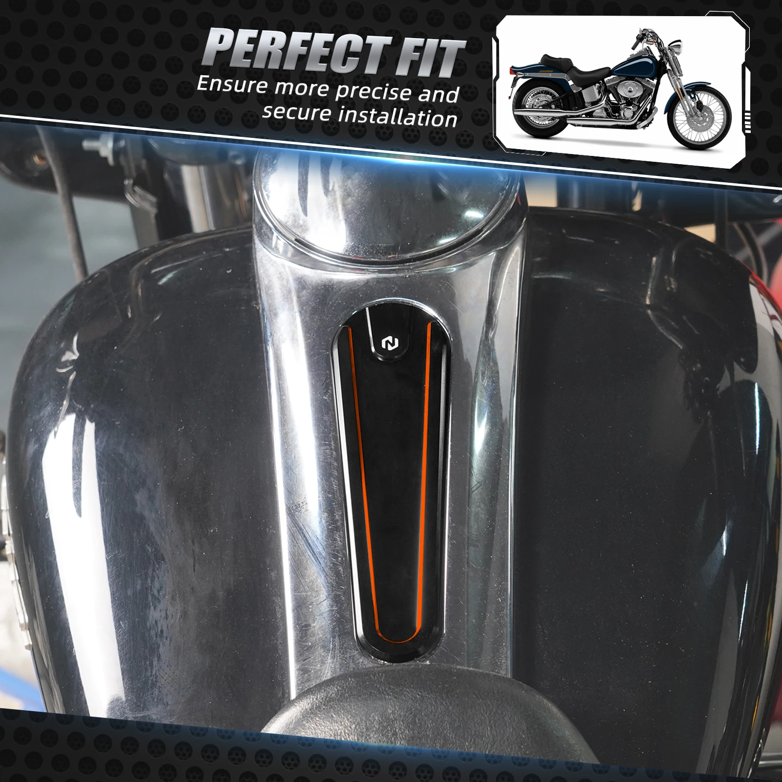 For Harley Touring Street Glide FLHX 2017-2020 2021 2022 2023 Special FLHXS 2017-2020 Gas Tank Dash Console Insert Street Glide