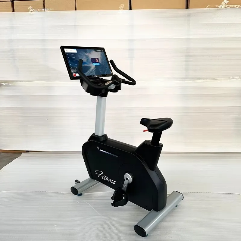 Commercial Exercise Bike Upright Bike Fitness Equipment Cycling Machine  Indoor Cardio Training Spinning Bike for Gym Use