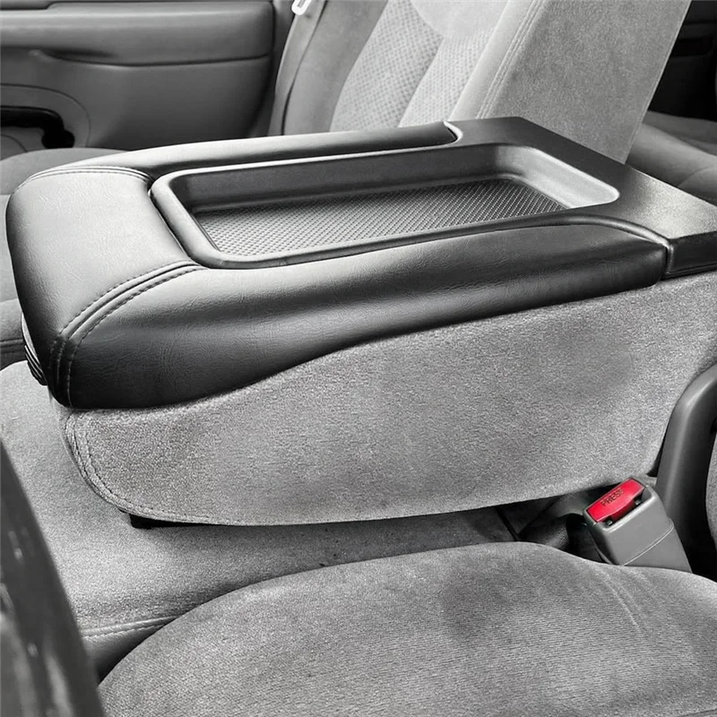 

NEW-Center Console Cover Fit For 99-07 Chevy Silverado Lid Armrest Latch Black 19127364 Accessories